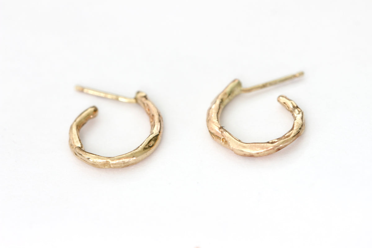 Half Round Hoop Studs 14k Gold Fill – PROJECT A